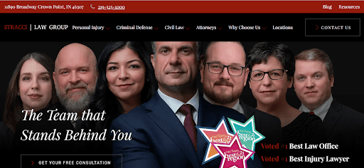 Award-Winning Legal Team of Stracci Law Group, Dedicated to Your Defense in Crown Point, IN.